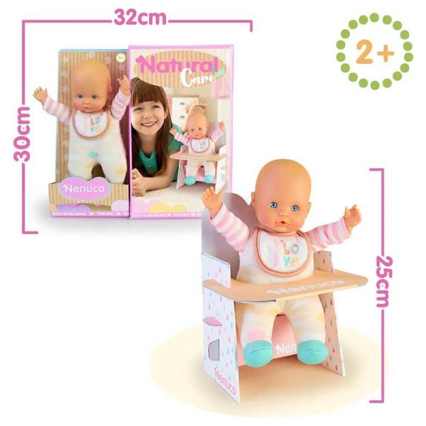 Nenuco Natural Care - Μωρό 25cm με DIY Κάθισμα Φαγητού