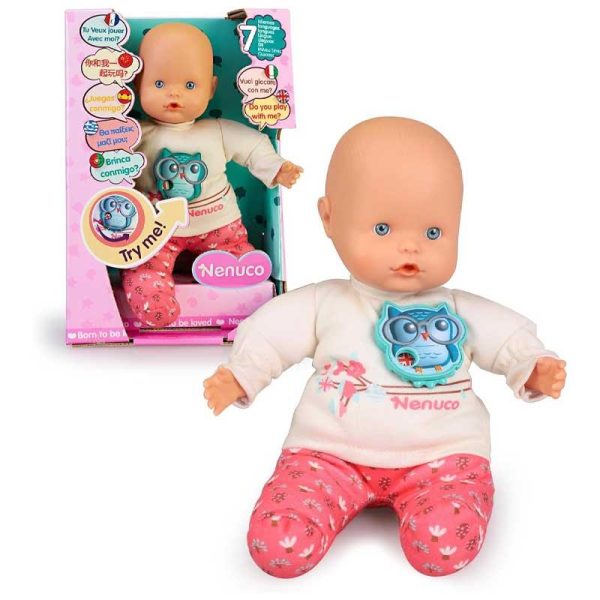 Nenuco 7 Languages Baby - Μωρό 30cm που Μιλάει 7 Διαφορετικές Γλώσσες