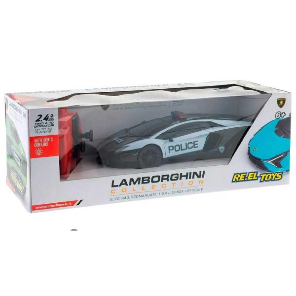 Reel Toys Lamborghini Aventador Police 1:24 R/C 2.4GHz - Τηλεκατευθυνόμενο Όχημα