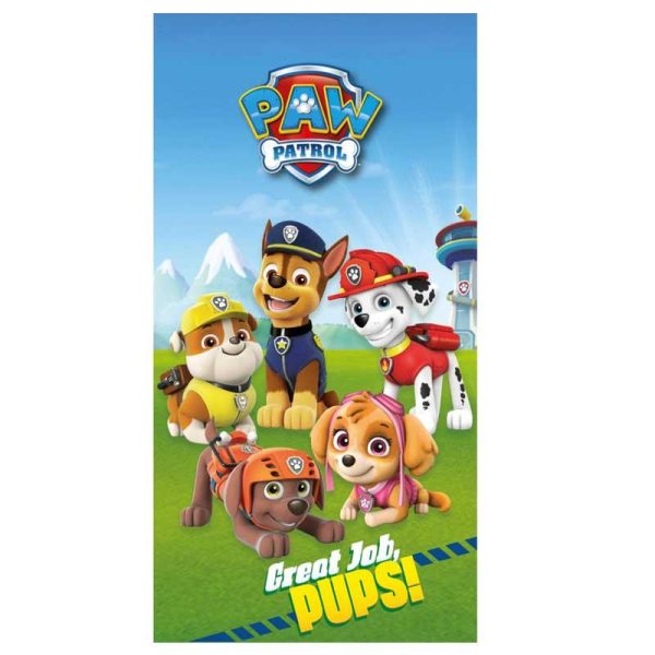 Paw Patrol Great Job Cotton Beach Towel - Πετσέτα Θαλάσσης 70x140cm