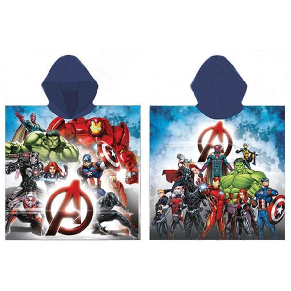 Avengers Microfiber Beach Towel Poncho - Πετσέτα / Πόντσο Θαλάσσης 55x110cm