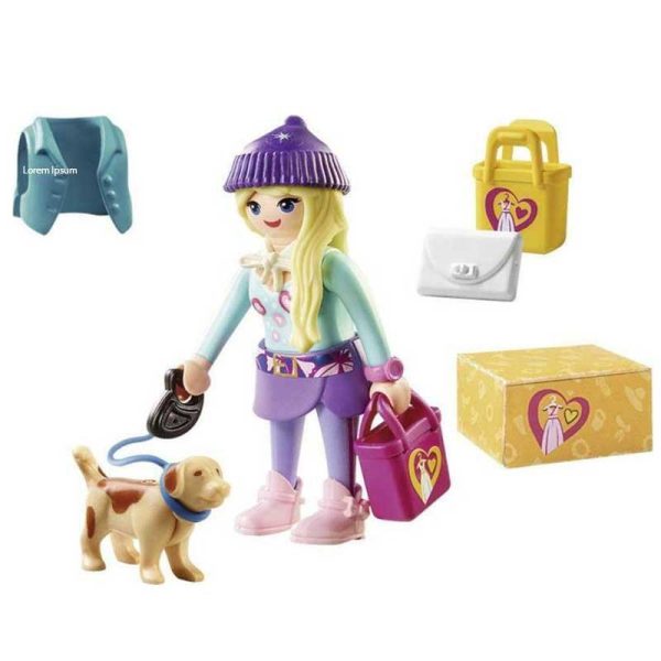 Playmobil City Life 70595 : Κορίτσι της Μόδας με Σκυλάκι