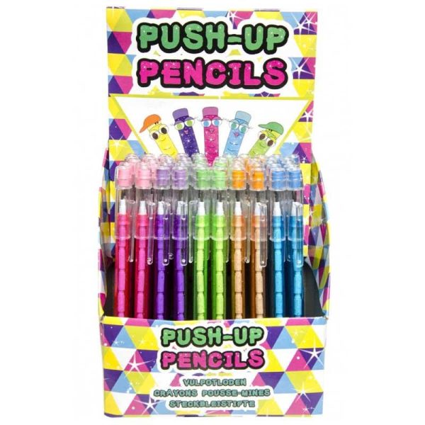 Μολύβι Push-Up με Γόμα 1 τμχ Μωβ