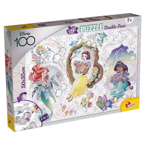 Disney 100 Disney Princess Double-Face Puzzle - Παζλ Διπλής Όψης με 250 κομμάτια
