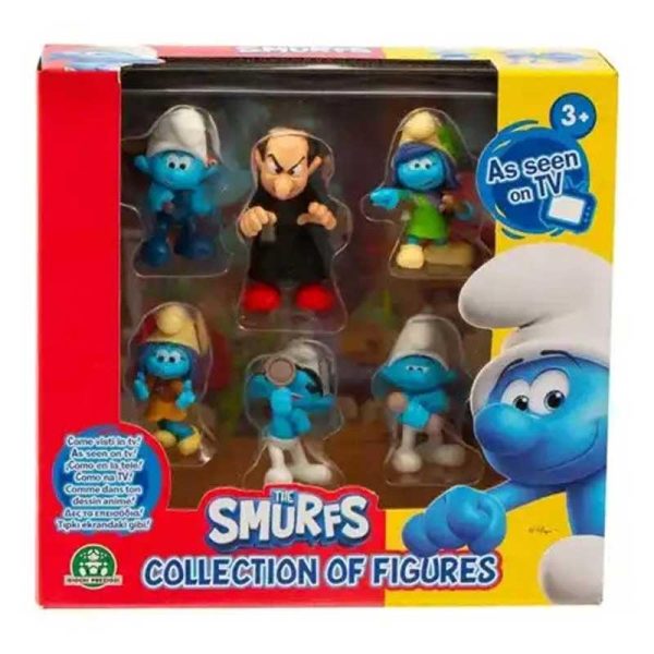 The Smurfs - Στρουμφάκια Σετ Με 6 Φιγούρες 5.5εκ. ( Δρακουμέλ )
