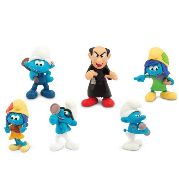 The Smurfs - Στρουμφάκια Σετ Με 6 Φιγούρες 5.5εκ. ( Δρακουμέλ )