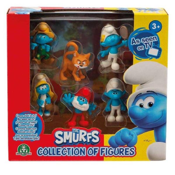 The Smurfs - Στρουμφάκια Σετ Με 6 Φιγούρες 5.5εκ. ( Ψιψινέλ )