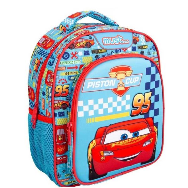 Must Disney Cars Piston Cup Σχολική Τσάντα Πλάτης Νηπίου