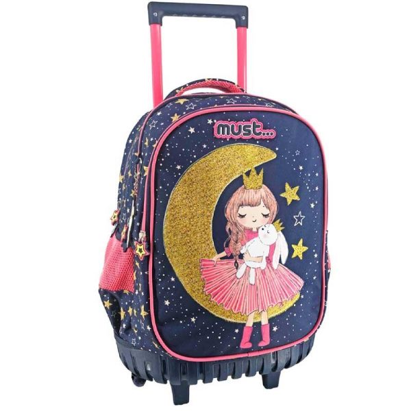 Must Girl Moon Σχολική Τσάντα Τρόλεϊ Δημοτικού