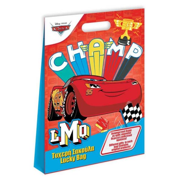 Διακάκης Χάρτινη Τυχερή Σακούλα Disney Cars 29x40x6