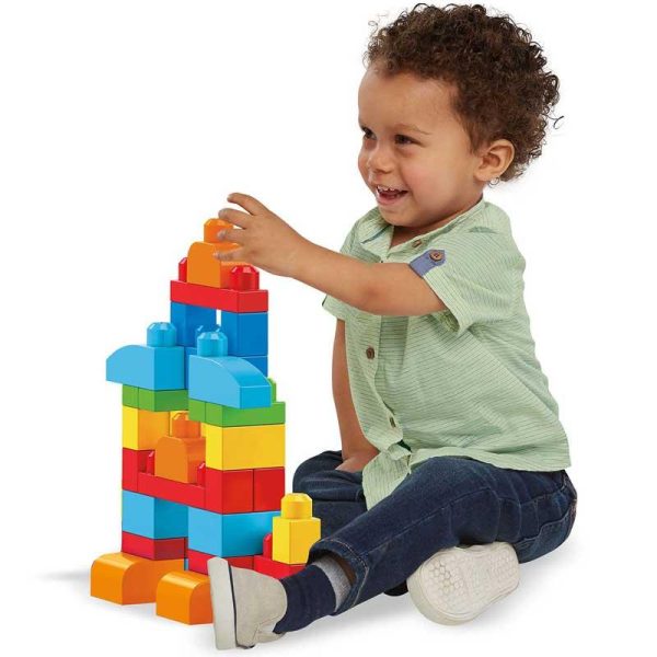 Fisher-Price Mega Bloks Big Building Bag - Σακίδιο με Τουβλάκια 60τμχ