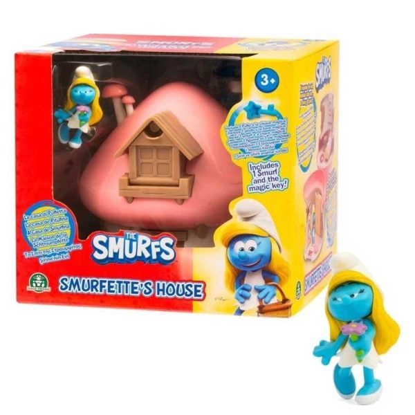 The Smurfs Smurfette's House - Το Σπίτι της Στρουμφίτας Με 1 Φιγούρα 5.5εκ. και Το Μαγικό Κλειδί