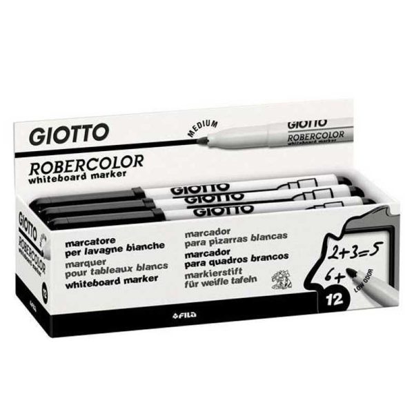 Giotto Robercolor Medium - Μαρκαδόρος Ασπροπίνακα σε Μαύρο Χρώμα