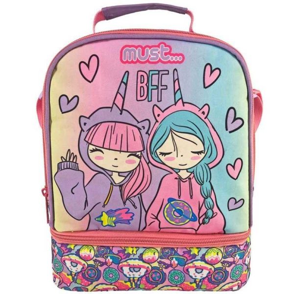 MUST Best Friends Forever Ισοθερμικό Τσαντάκι Φαγητού με 2 Θήκες