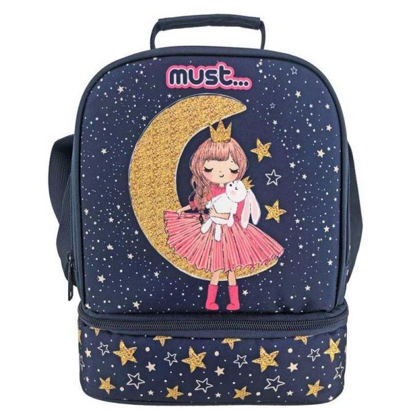 MUST Girl Moon Ισοθερμικό Τσαντάκι Φαγητού με 2 Θήκες