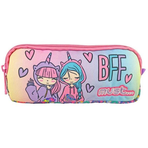 MUST Best Friends Forever Κασετίνα Βαρελάκι με 2 Θήκες