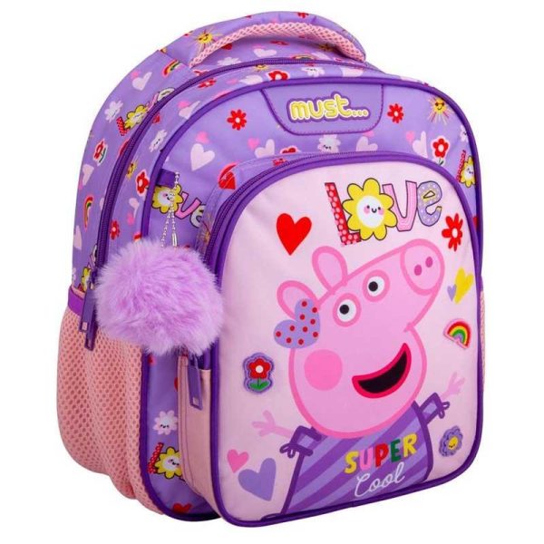 MUST Peppa Pig Super Cool Σχολική Τσάντα Πλάτης Νηπίου