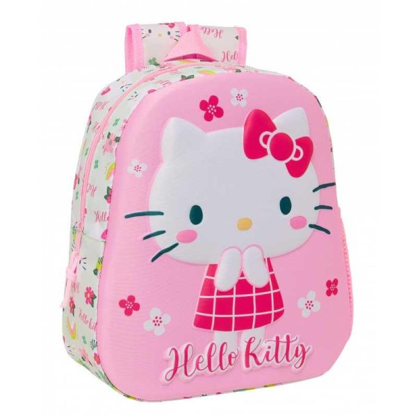 Hello Kitty 3D - Σχολική Τσάντα Πλάτης Νηπιαγωγείου 33cm – Safta