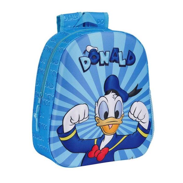 Disney Donald 3D - Σχολική Τσάντα Πλάτης Νηπιαγωγείου 33cm – Safta