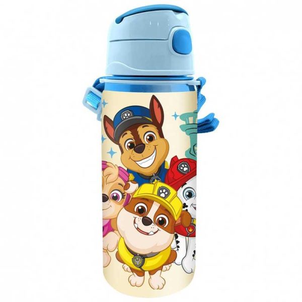 Paw Patrol Παγούρι Αλουμινίου με Καλαμάκι 600ml