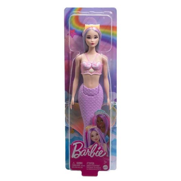 Barbie Κούκλα Νέα Γοργόνα Με Μωβ Ουρά