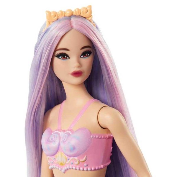 Barbie Κούκλα Νέα Γοργόνα Με Μωβ Ουρά