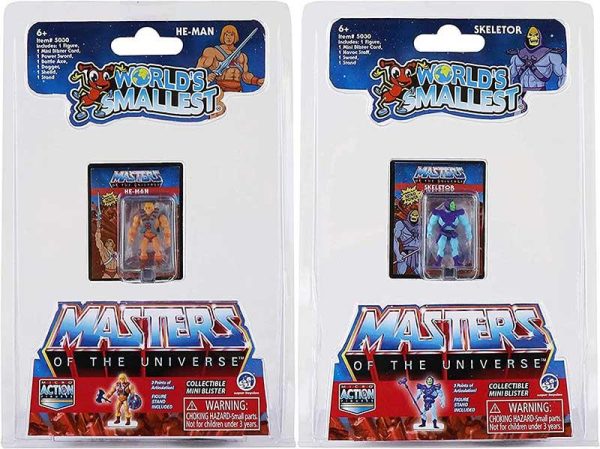 Action Micro Figures Masters Of The Universe The World's Smallest He-Man & Skeletor 3cm