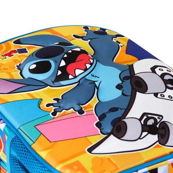 Disney Stitch Skater 3D - Σχολική Τσάντα Πλάτης Νηπιαγωγείου 31cm – Karactermania