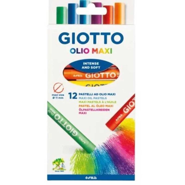Giotto Olio Maxi Λαδοπαστέλ 12 Χρώματα