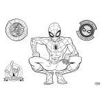 Διακάκης Μπλοκ Ζωγραφικής A4 Spider-Man 40 φύλλων με Αυτοκόλλητα