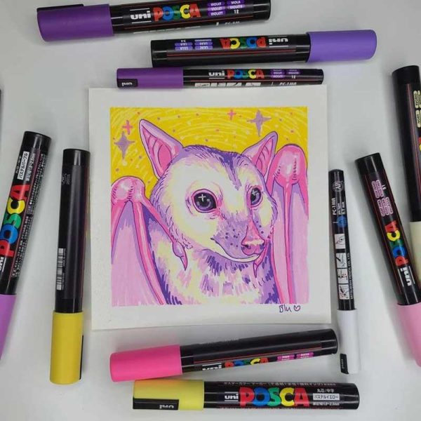 Posca PC-5M Μαρκαδόρος Σχεδίου 2.5mm Κίτρινο
