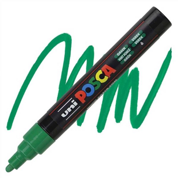 Posca PC-5M Μαρκαδόρος Σχεδίου 2.5mm Πράσινο