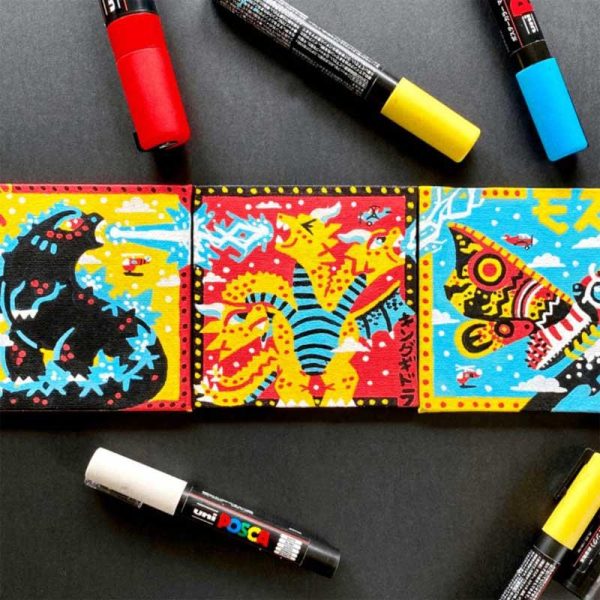 Posca PC-5M Μαρκαδόρος Σχεδίου 2.5mm Ανοιχτό Μπλέ