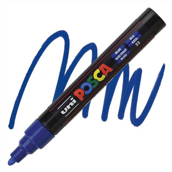 Posca PC-5M Μαρκαδόρος Σχεδίου 2.5mm Μπλέ