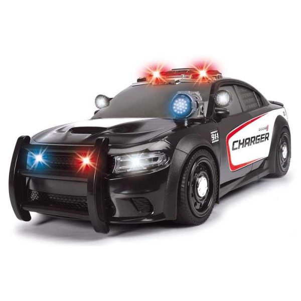 Dickie Toys Όχημα Αστυνομίας Dodge Charger 35εκ. με Ήχο & Φως (Μαύρο)