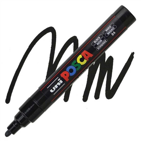 Posca PC-5M Μαρκαδόρος Σχεδίου 2.5mm Μαύρο