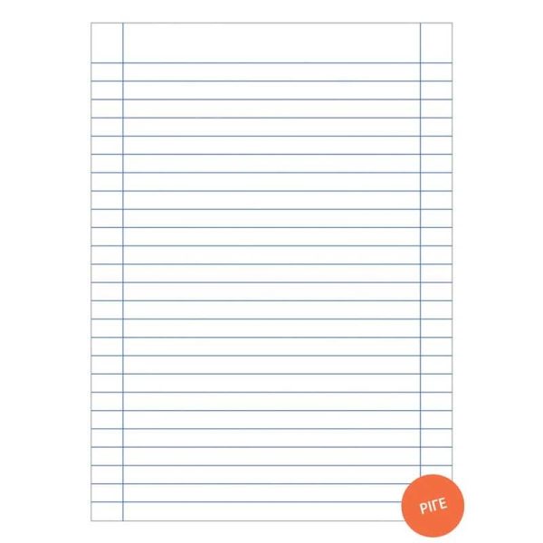Skag Τετράδιο Μπλε Ριγέ 50Φ 17x25cm Super Διεθνές