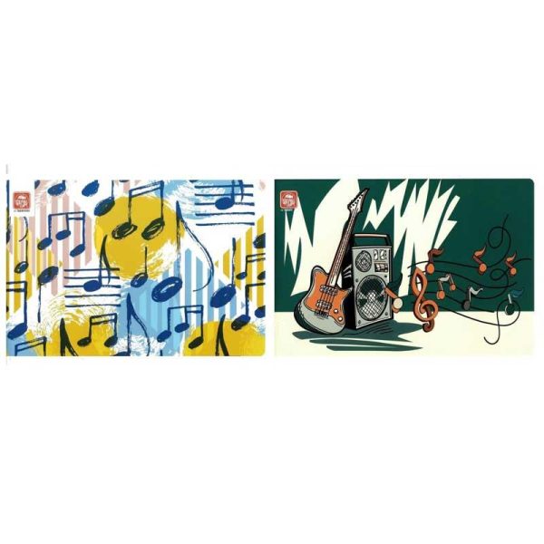 Typotrust Τετράδιο Μουσικής Πεντάγραμμο 40Φ 17x25 (Διάφορα Σχέδια/Χρώματα)