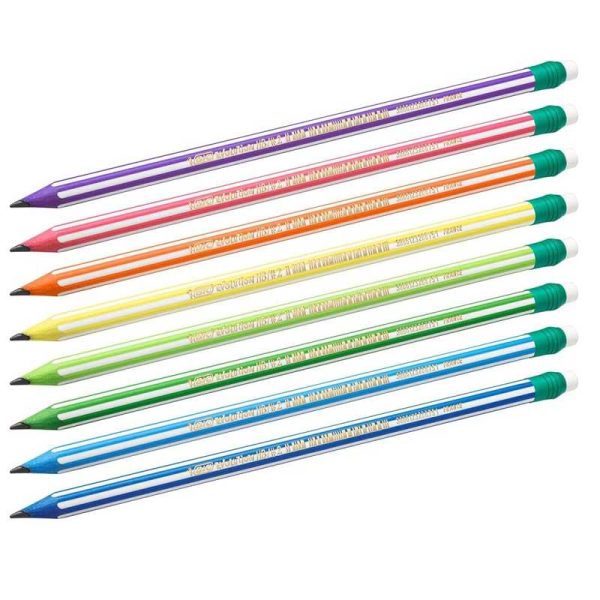 BIC Stripes - Μολύβι Ριγέ με Γόμα (Διάφορα Χρώματα) - 1τμχ