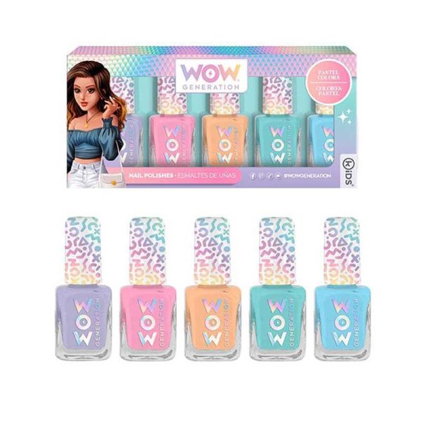 WOW Generation - Σετ με 5 Παιδικά Βερνίκια Νυχιών