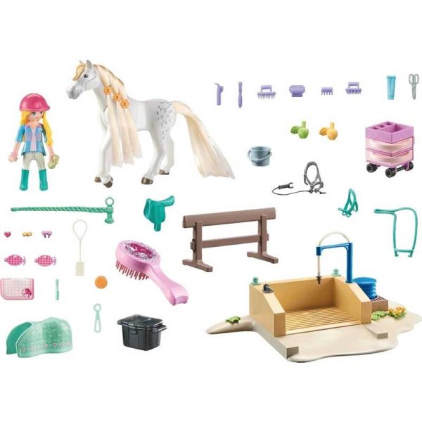 Playmobil Horses Of Waterfall 71354: Κομμωτήριο Aλόγων με την Isabella και τον Lioness