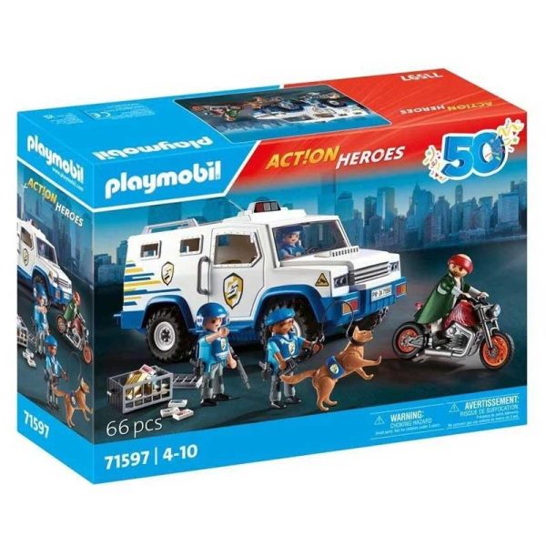 Playmobil Action Heroes 71597: Όχημα Χρηματαποστολής