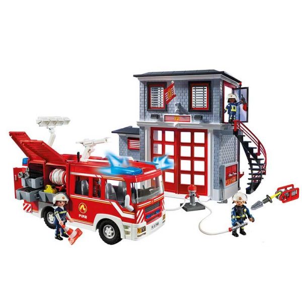 Playmobil Action Heroes 71603: Αρχηγείο και Όχημα Πυροσβεστικής