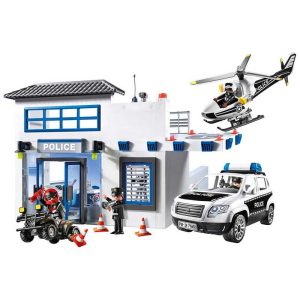 Playmobil Action Heroes 71602: Αστυνομικό Τμήμα Με Περιπολικό Και Ελικόπτερο