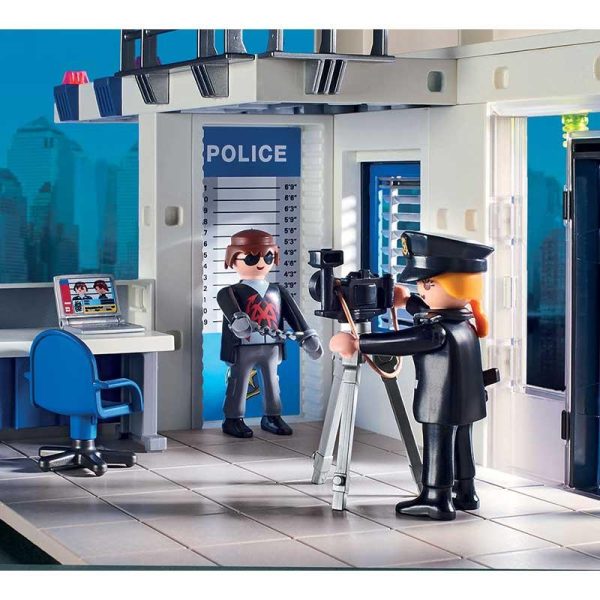 Playmobil Action Heroes 71602: Αστυνομικό Τμήμα Με Περιπολικό Και Ελικόπτερο