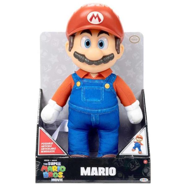 Super Mario Bros The Movie - Λούτρινο Mario 35cm Jakks Pacific