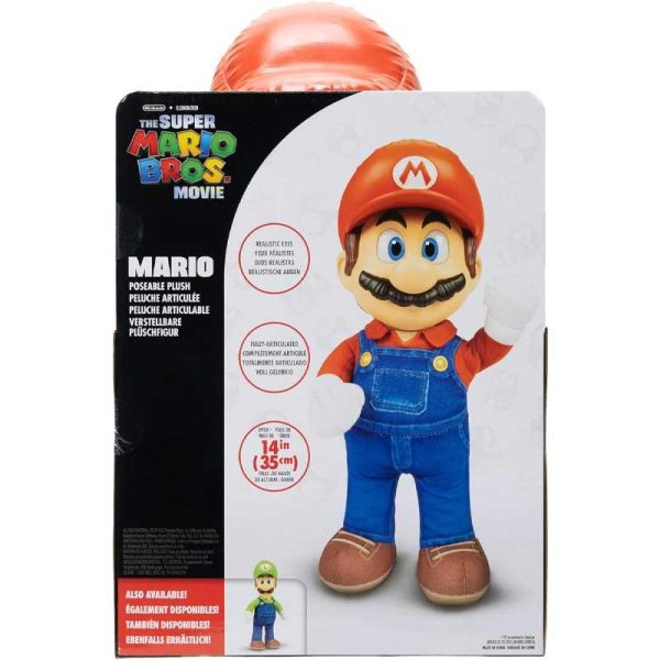 Super Mario Bros The Movie - Λούτρινο Mario 35cm Jakks Pacific