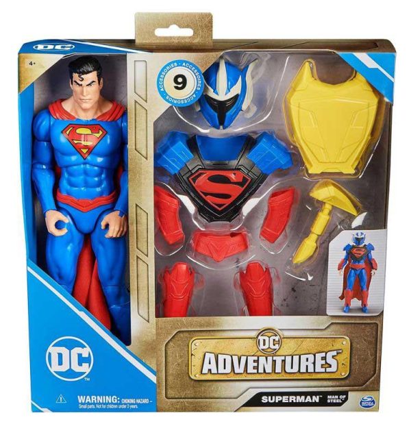 Spin Master DC Adventures: Φιγούρα Superman με Εξτρα Στολή και Αξεσουάρ 30εκ.
