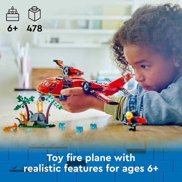 Lego City 60413: Fire Rescue Plane - Πυροσβεστικό Αεροπλάνο