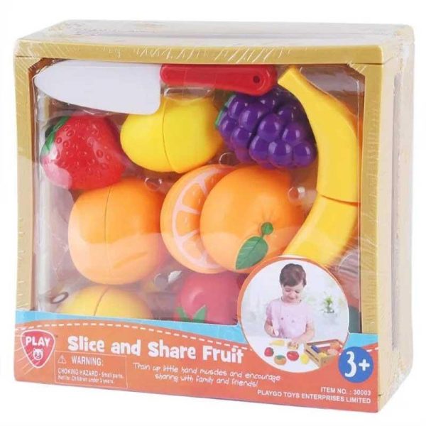 Playgo Slice & Share Fruit - Πλαστικό Τελάρο με Φρούτα